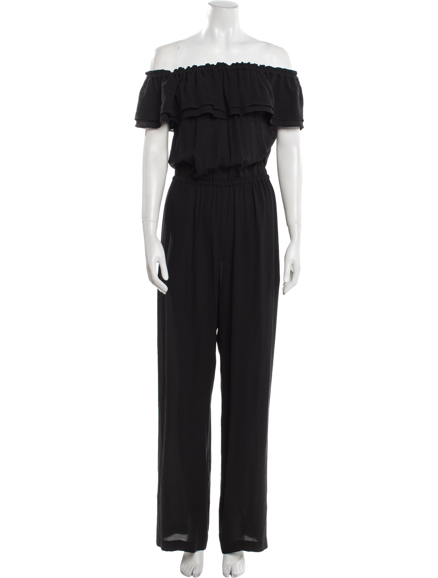 Michael Kors Silk Off-The-Shoulder Jumpsuit